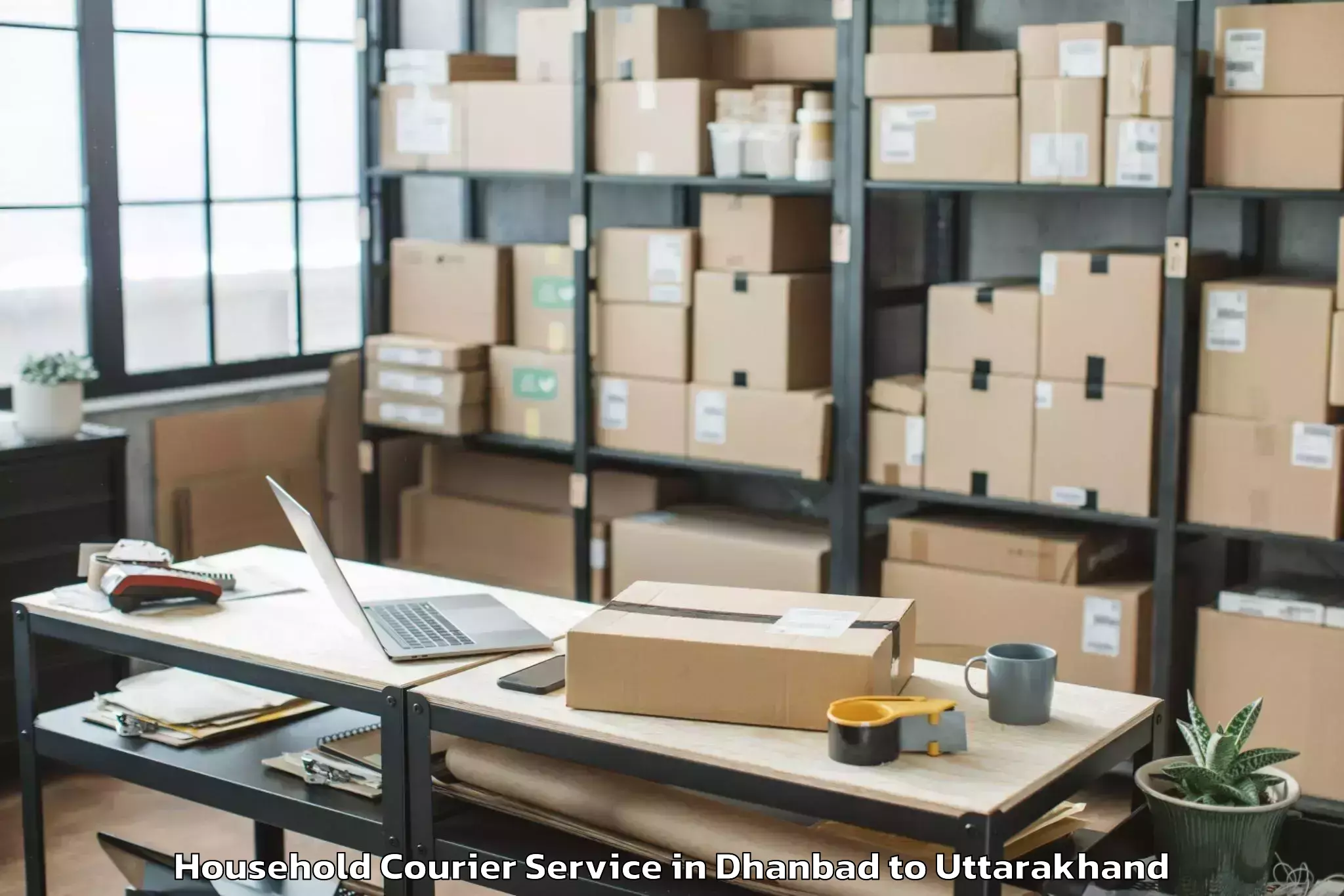 Affordable Dhanbad to Uttarakhand Sanskrit Universit Household Courier